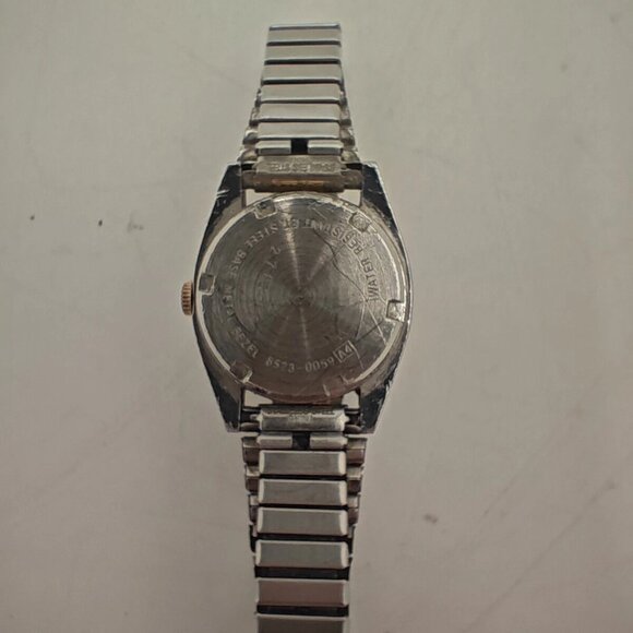 VTG Seiko SQ Watch Women 25mm White Dial Two Tone Daydate Round 8523-0059 NewBat - Picture 16 of 16